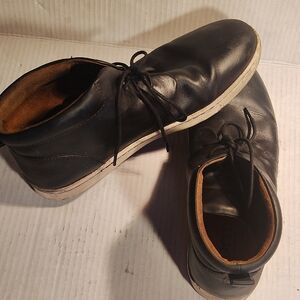 Navy Blue Leather Born Chukka Boots 11.5